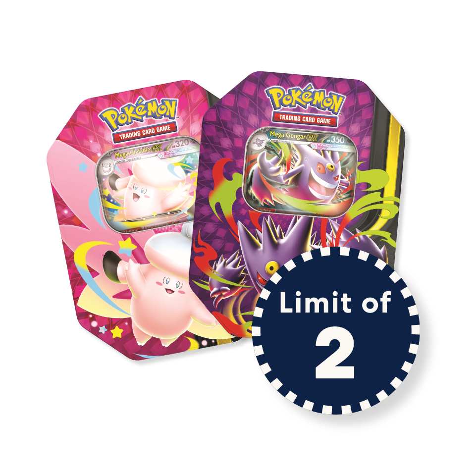 Pokémon 2026 Mega Moonlit Tin I Limit 2 per customer - Mastermind Toys___256124