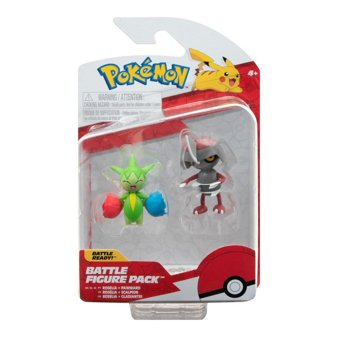 Pokemon Battle Figure 2 Pack Pawniard & Roselia - Mastermind Toys___234613