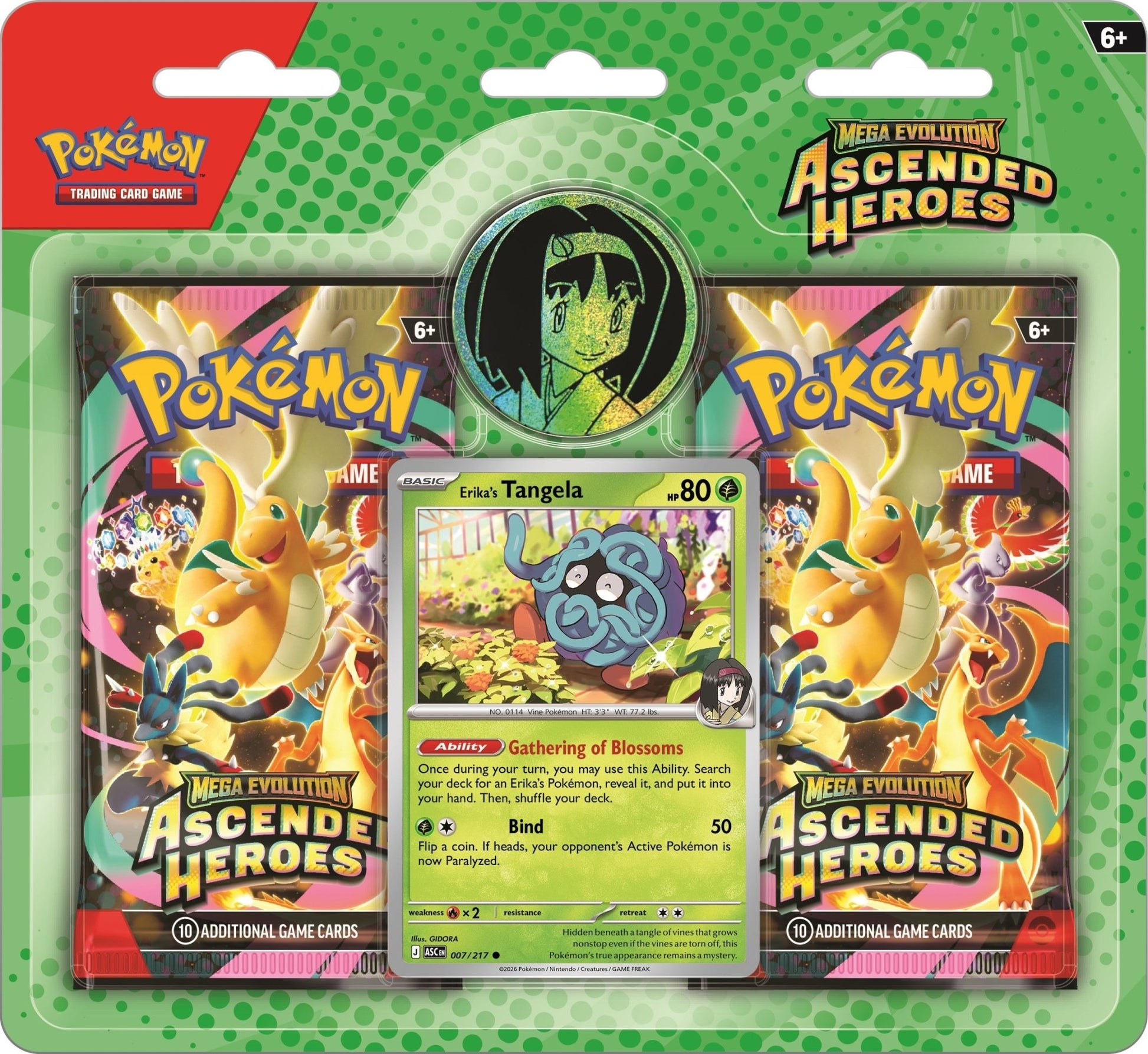 Pokémon TCG: Mega Evolution- Ascended Heroes Collection 2 Pack Blister - Mastermind Toys___251244