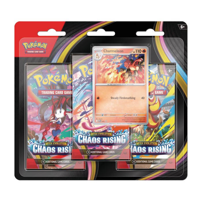 Pokémon TCG: Mega Evolution Chaos Rising Three - Booster Blister - Mastermind Toys___256045