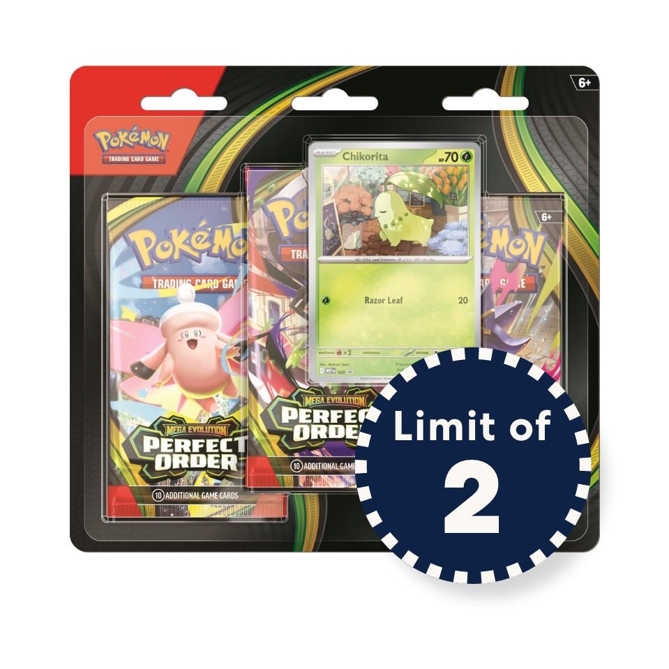 Pokémon TCG: Mega Evolution - Perfect Order 3-Booster Blister I Limit 2 per customer - Mastermind Toys___253413