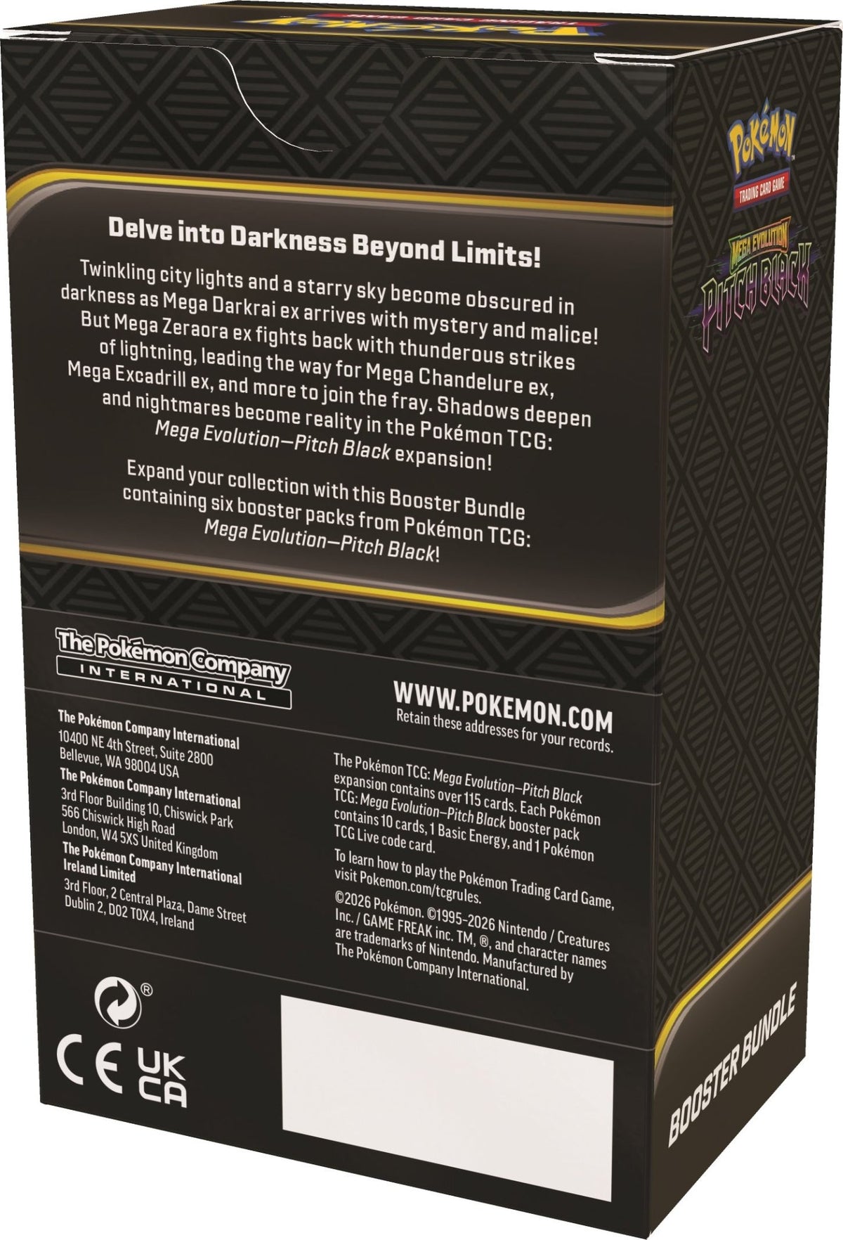 Pokémon TCG: Mega Evolution PITCH BLACK Booster Bundle I Limit 2 per customer - Mastermind Toys___256297