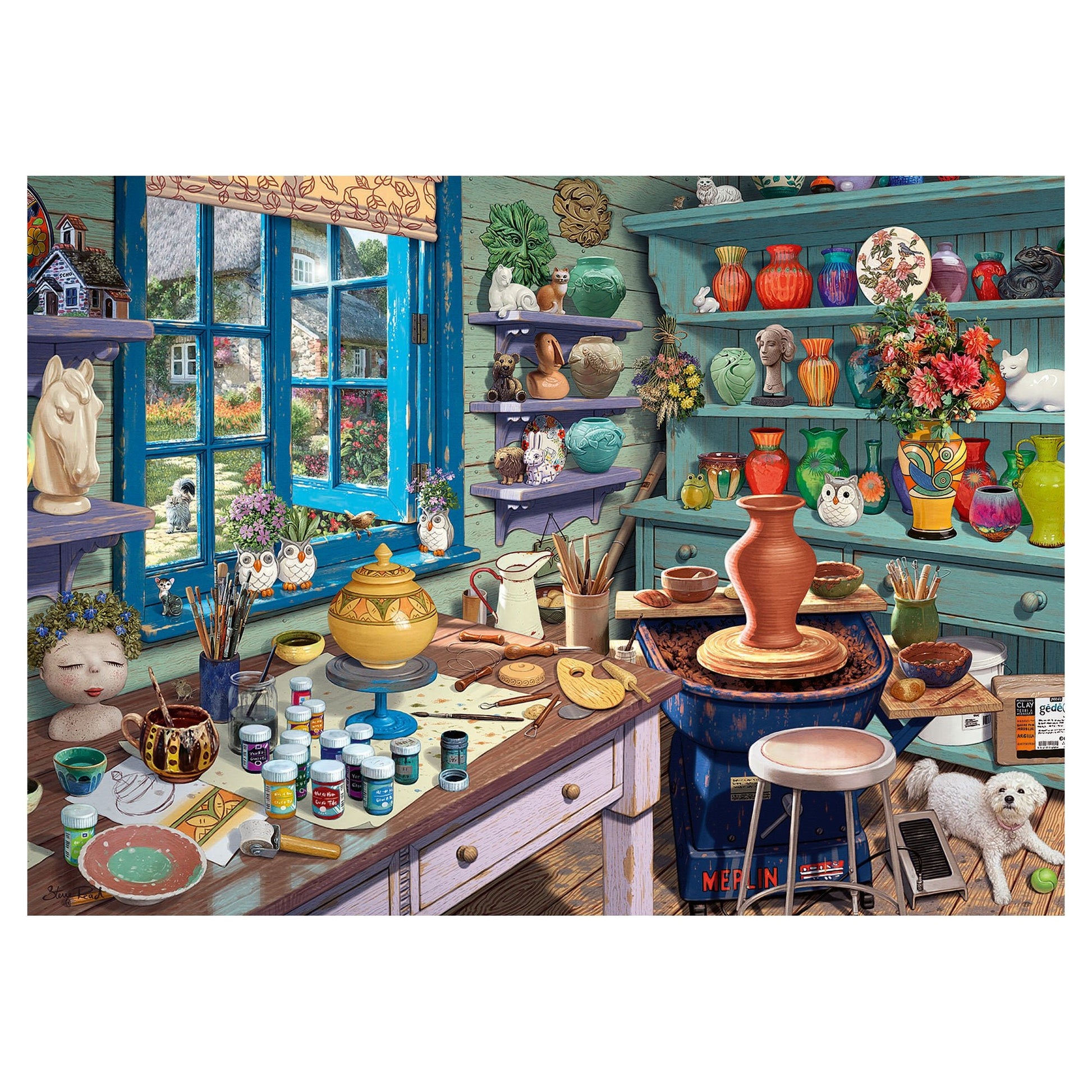 Pottery Studio Sanctuary 500Pc Puzzle LF - Mastermind Toys___248372