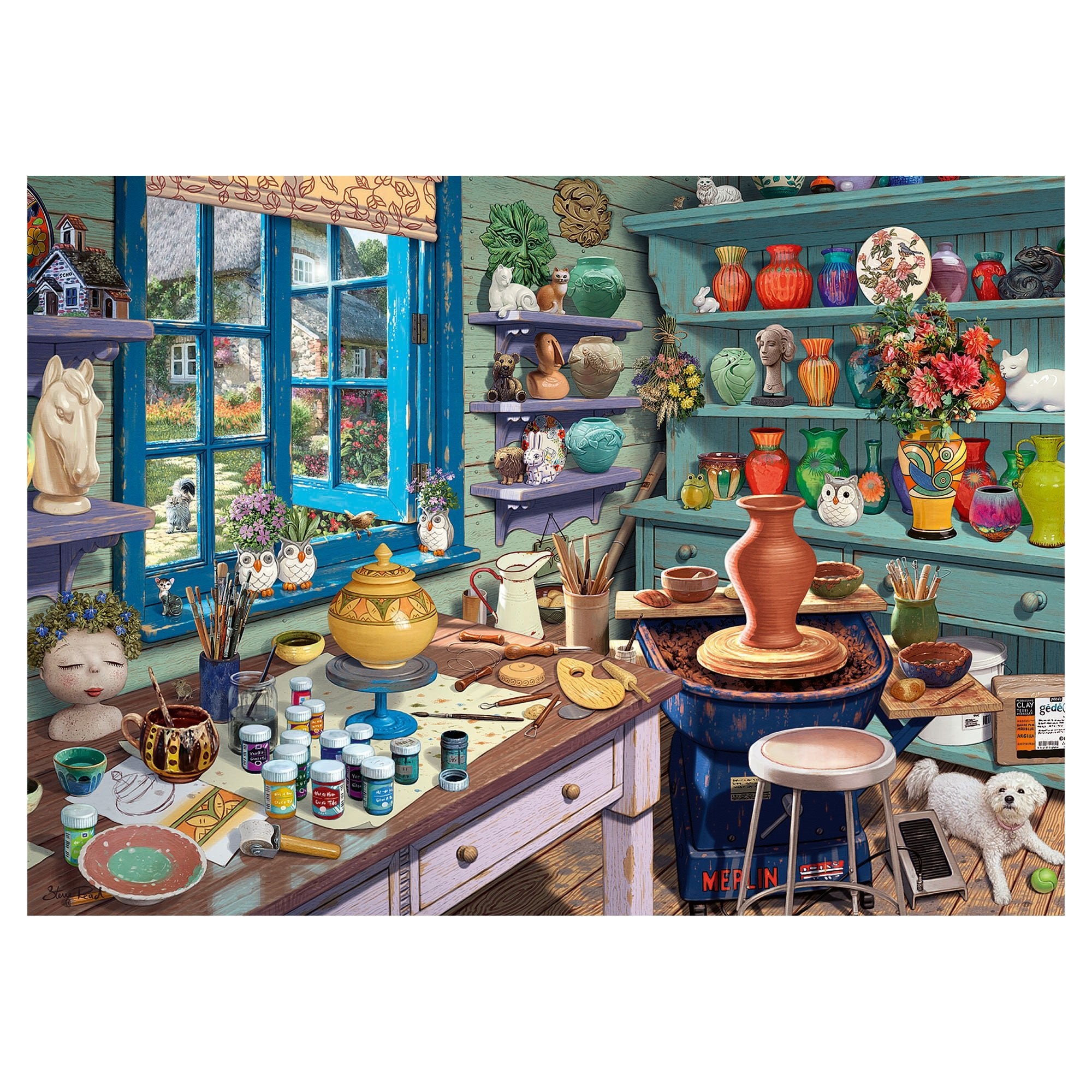 Pottery Studio Sanctuary 500Pc Puzzle LF - Mastermind Toys___248372