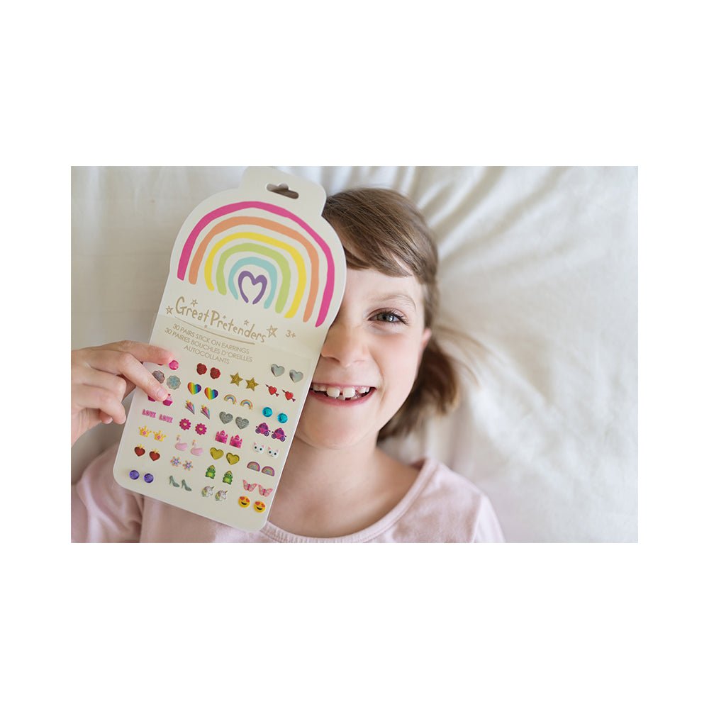 Rainbow Love Sticker Earrings 30 pairs - Mastermind Toys___222854