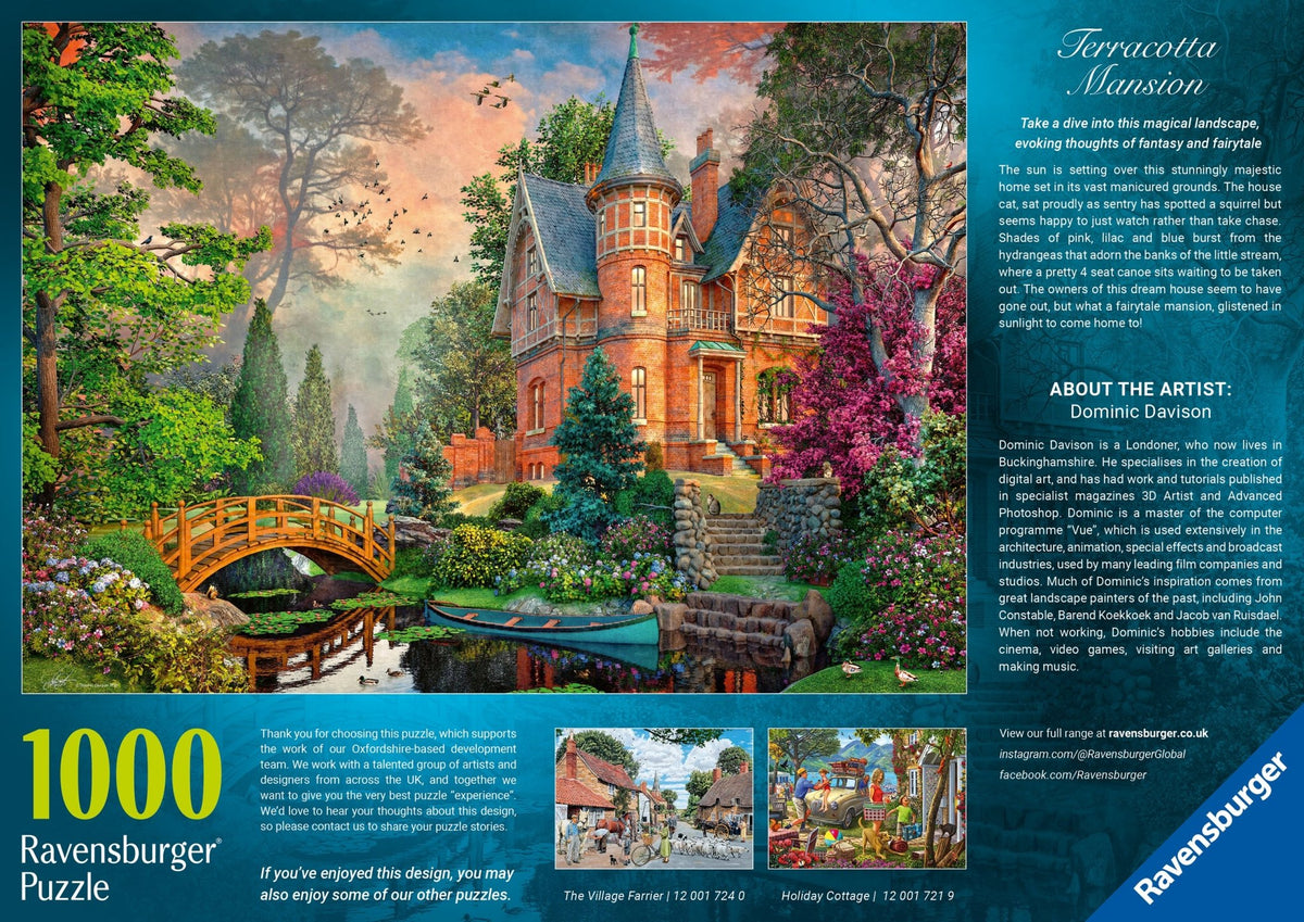 Ravensburger Terracotta Mansion 1000 Pc Puzzle - Mastermind Toys___256348