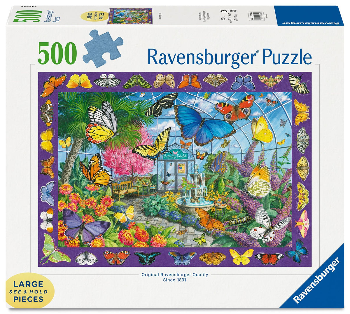 Ravensburger The Butterfly Place 500 Pc Large Format Puzzle - Mastermind Toys___256378
