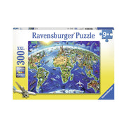 Ravensburger World Landmarks Map 300pc Puzzle - Mastermind Toys___203774