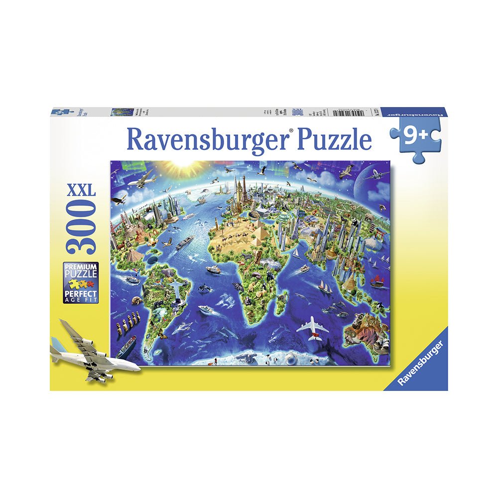 Ravensburger World Landmarks Map 300pc Puzzle - Mastermind Toys___203774