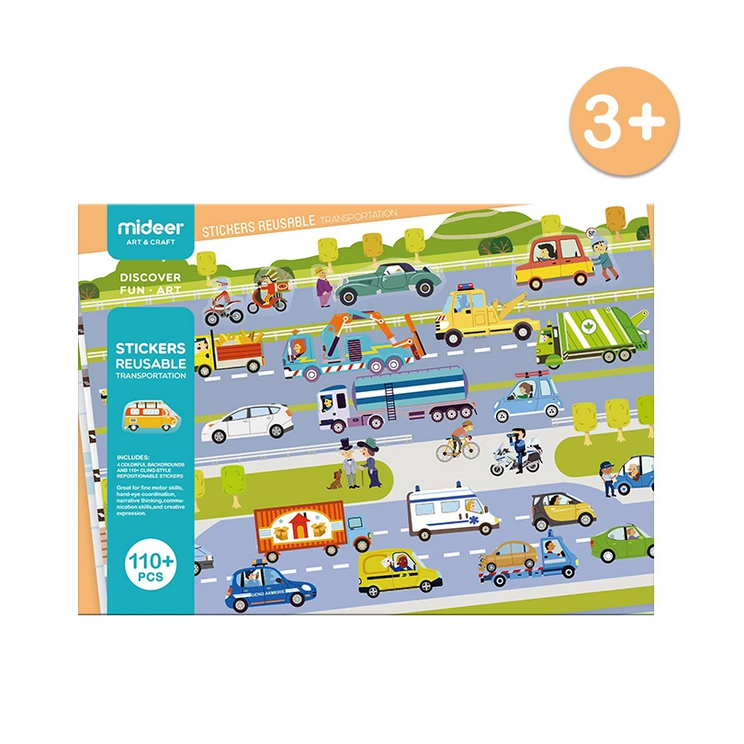 Reusable Sticker Activity Pads - Transportation - Mastermind Toys___255083