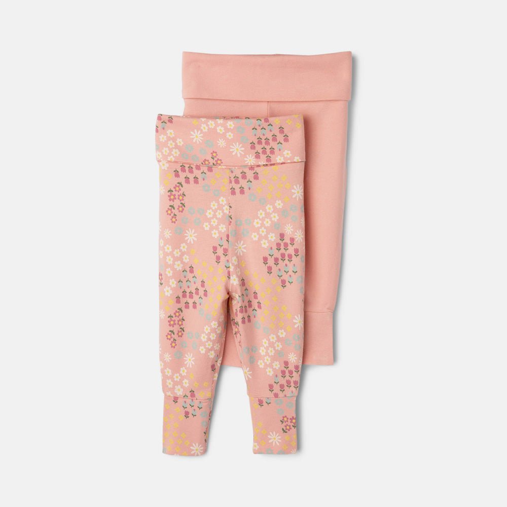 Rise Little Earthling 2 - Pack Grow With Me Pants Blossom Floral All - Over - Print - Mastermind Toys___243764