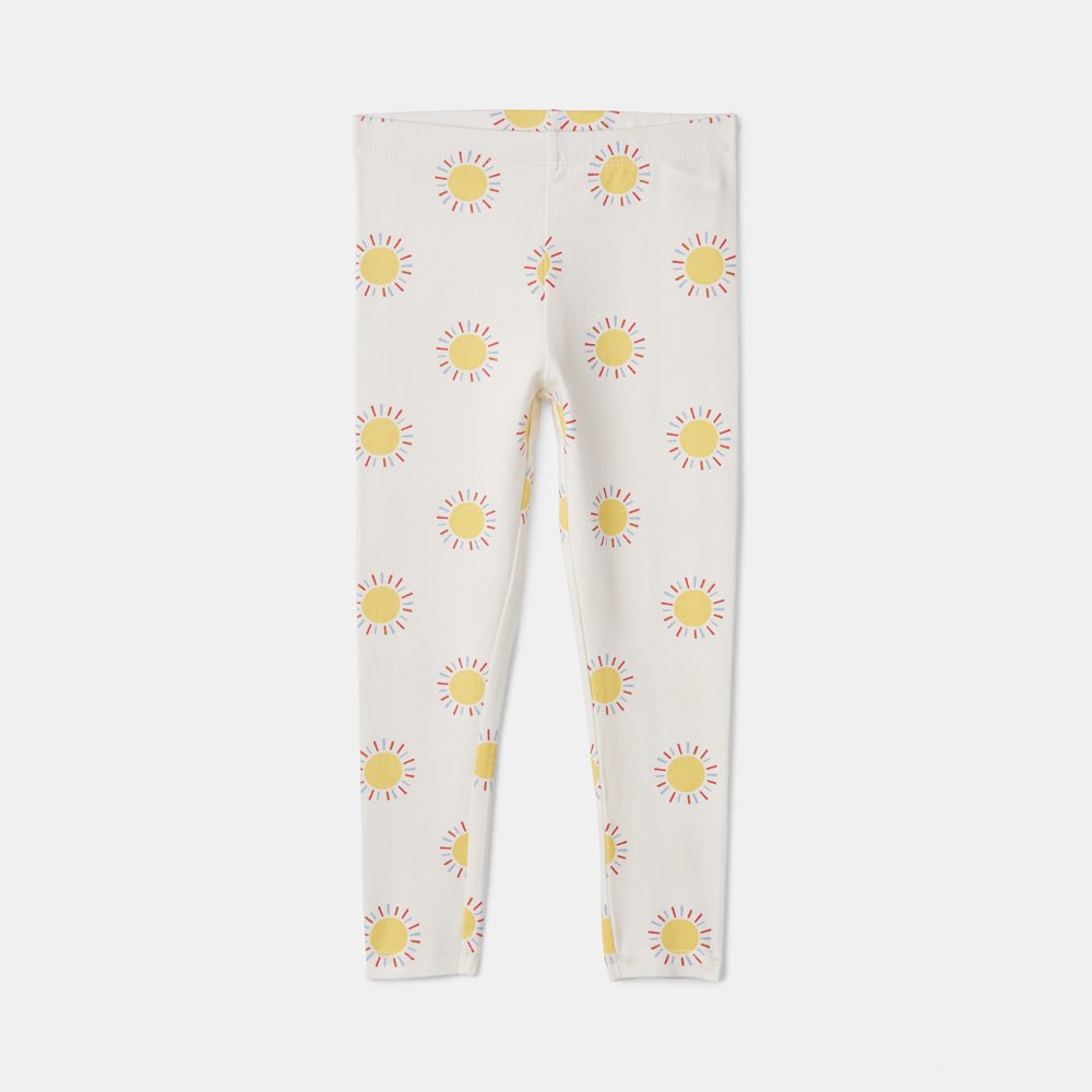 Rise Little Earthling Legging White Floral Print 12 - 18m - Mastermind Toys___242496