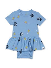 Rise Little Earthling Short - Sleeve Dress Onesie - Mastermind Toys___243690
