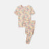 rise-little-earthling-short-sleeve-sleep-set-235365-418188 - Antique White Floral