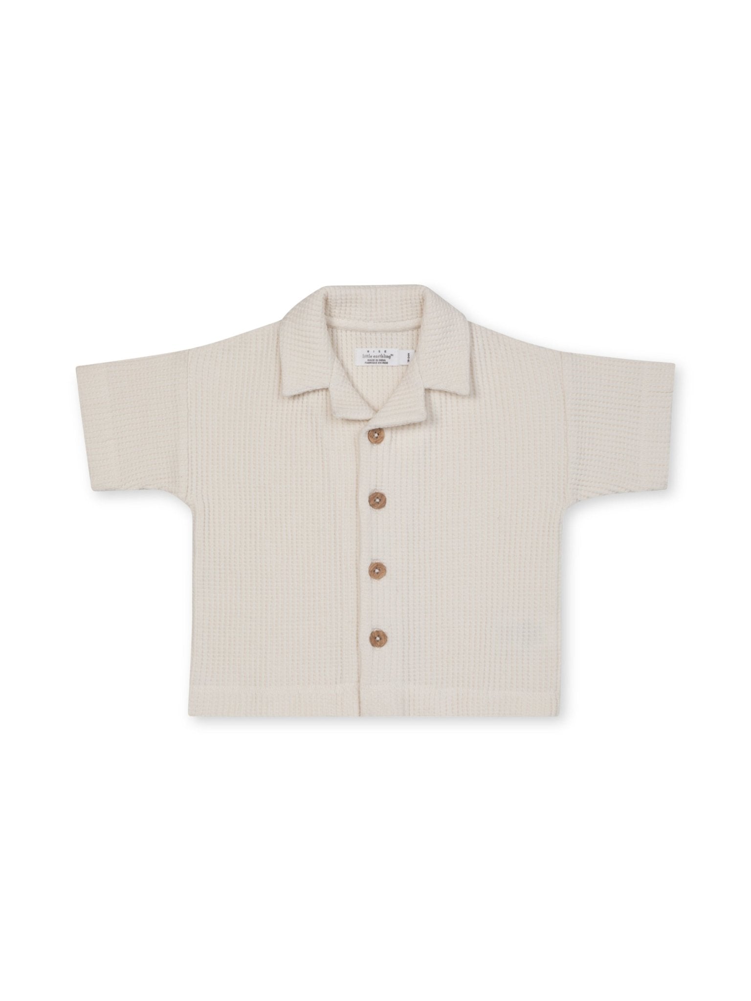 Rise Little Earthling Waffle Collar Shirt - Mastermind Toys___236431