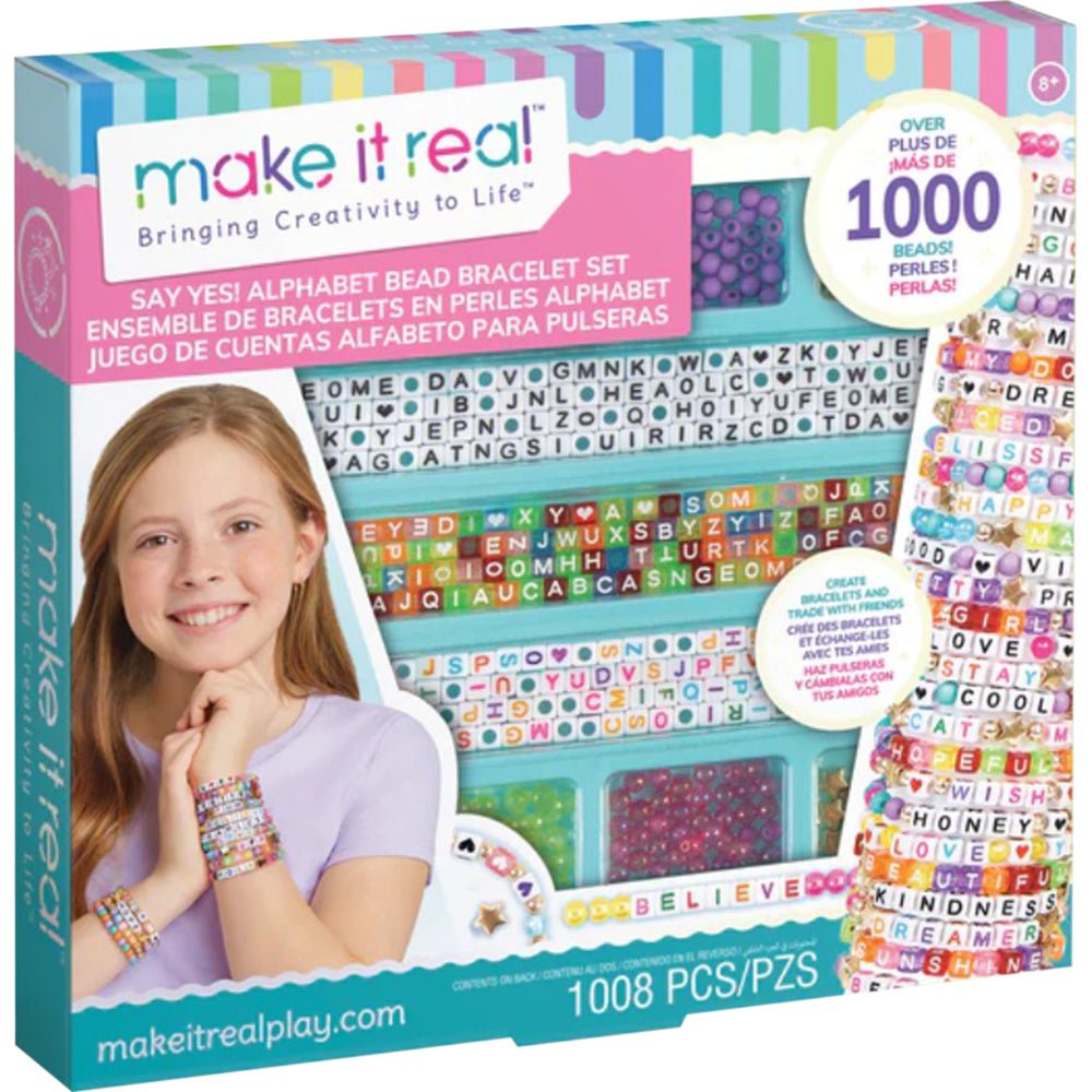 Say Yes! Alphabet Bead Bracelet Set - Mastermind Toys___247119