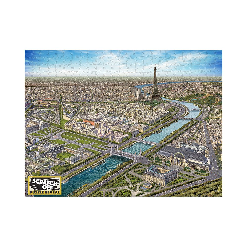 Scratch OFF History Puzzle: Paris 500pc - Mastermind Toys___218668