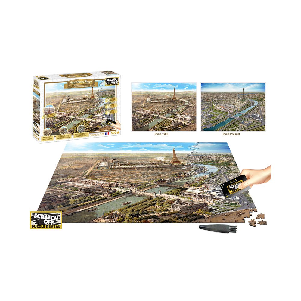 Scratch OFF History Puzzle: Paris 500pc - Mastermind Toys___218668