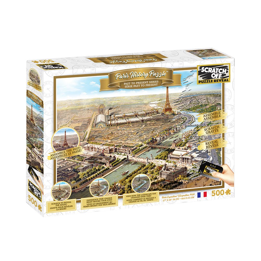 Scratch OFF History Puzzle: Paris 500pc - Mastermind Toys___218668