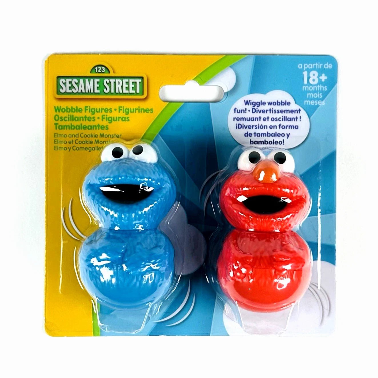 Sesame Street 4 Pack Wobble Figures Set - Mastermind Toys___400080