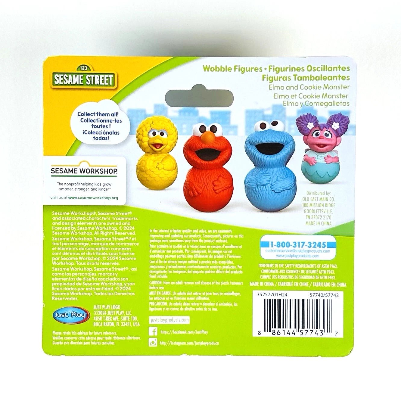 Sesame Street 4 Pack Wobble Figures Set - Mastermind Toys___400080