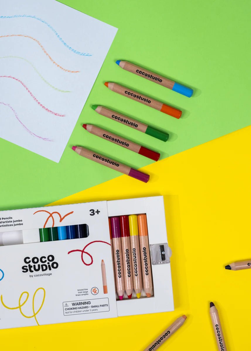 Set of 12 Jumbo Artist Colored Pencils - Mastermind Toys___250017