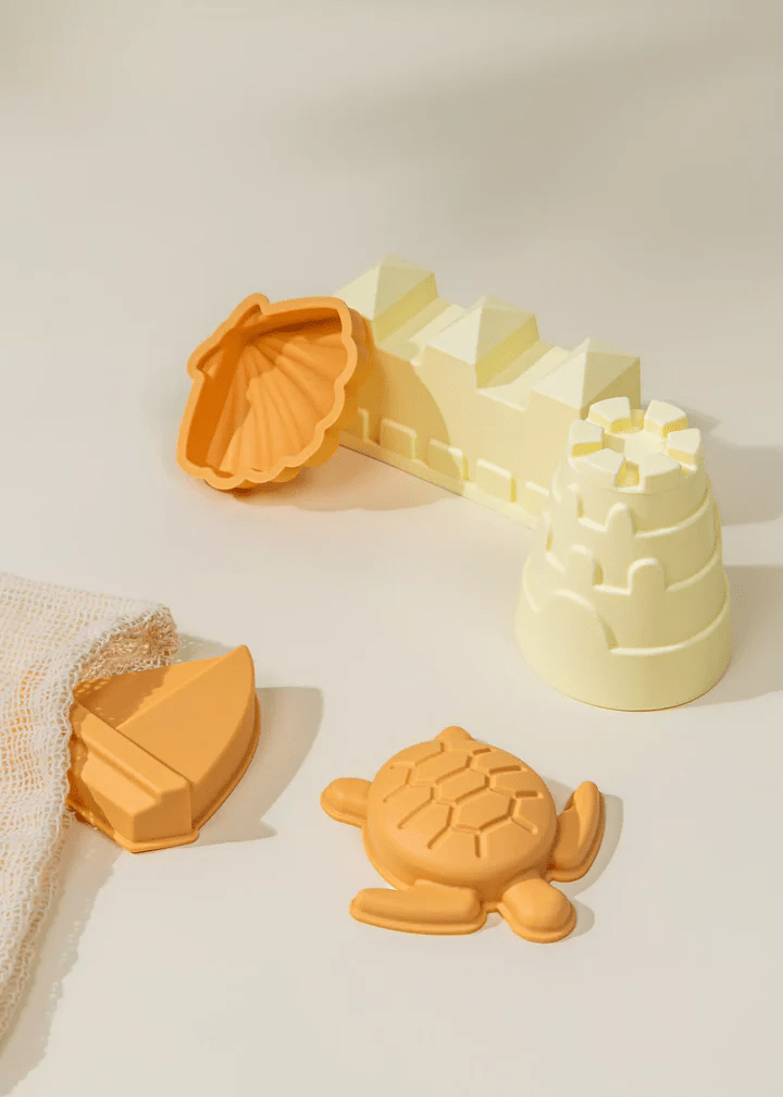 Set of 5 Silicone Sand Moulds For The Beach - Mastermind Toys___238728