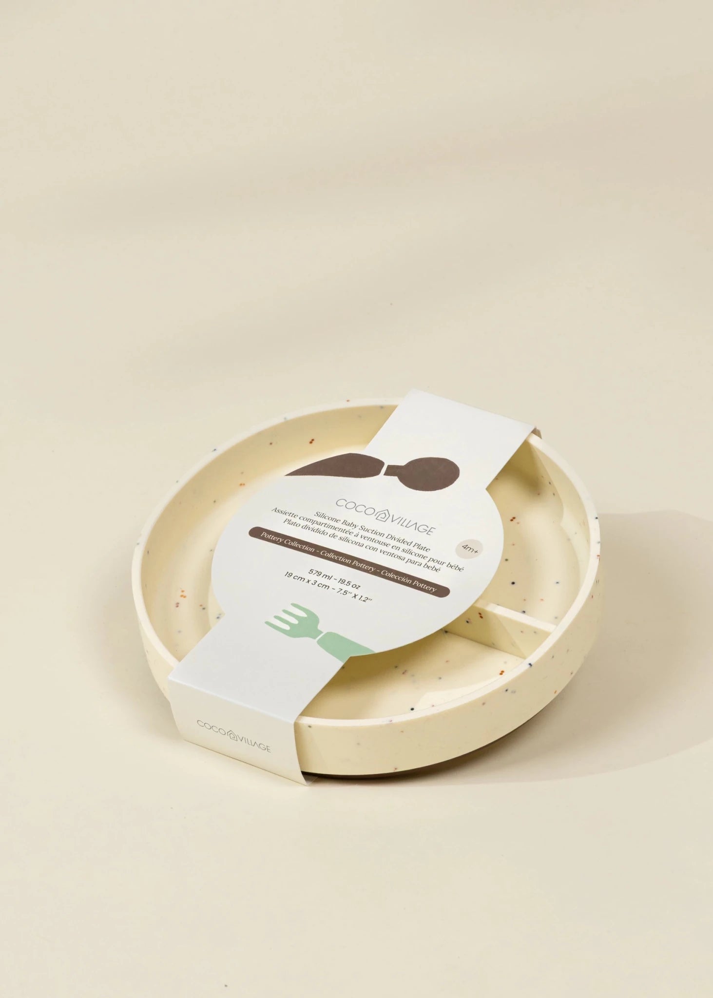 Silicone Baby Suction Divided Plate – Pottery Collection - Mastermind Toys___249902