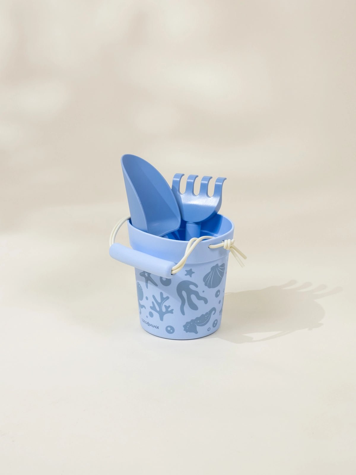 Silicone Beach Bucket & Accessories (3 pcs) - Under the sea - Mastermind Toys___245655