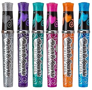 Sketch & Sparkle Tattoo Pens - Mastermind Toys___400081