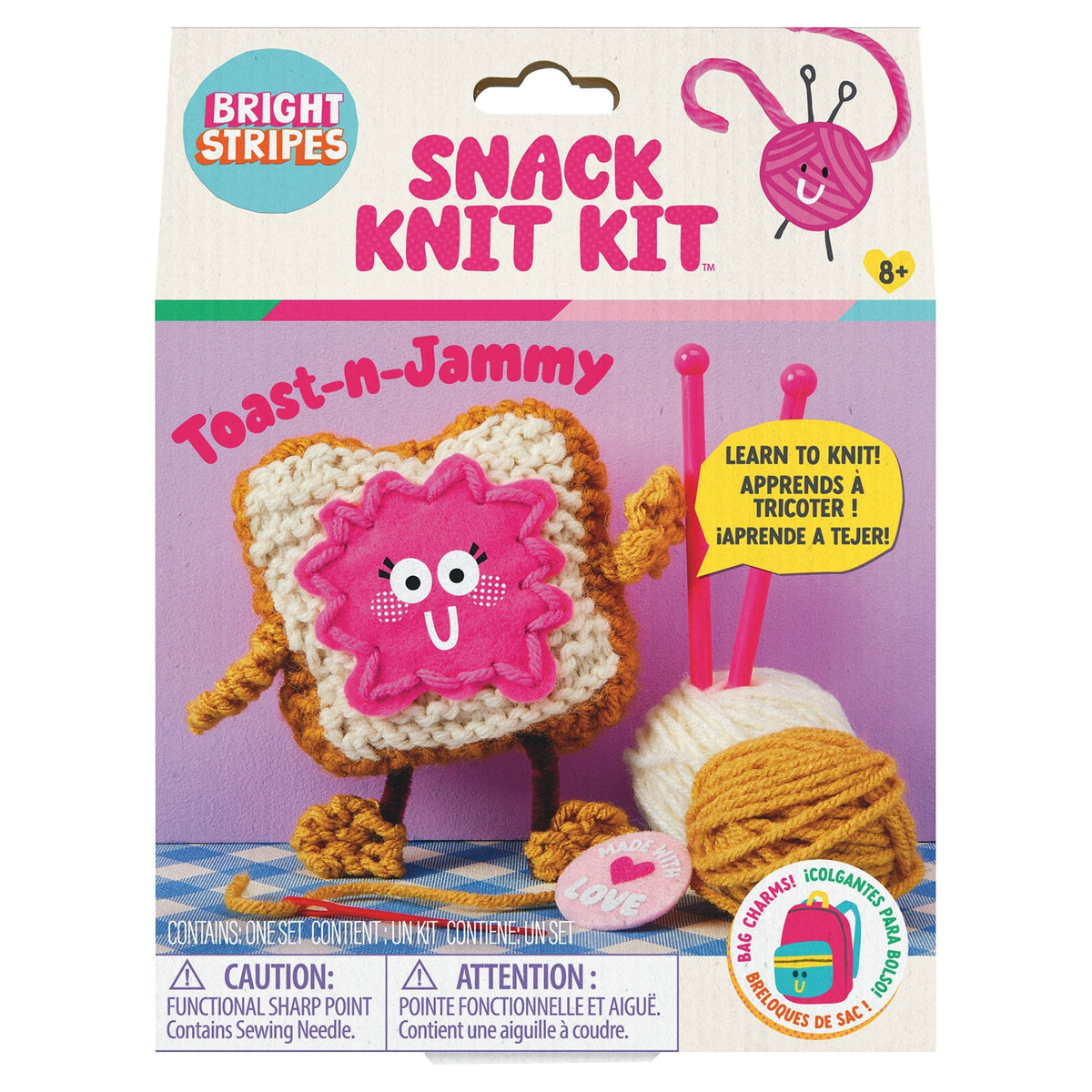 Snack Knit Kit - Toast - n - Jammy - Mastermind Toys___251602