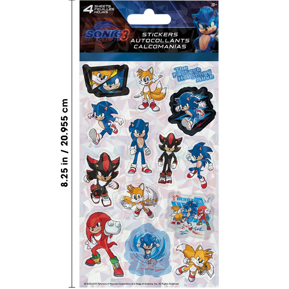 Sonic the Hedgehog 3 Standard 4 Sheet - Mastermind Toys___244976
