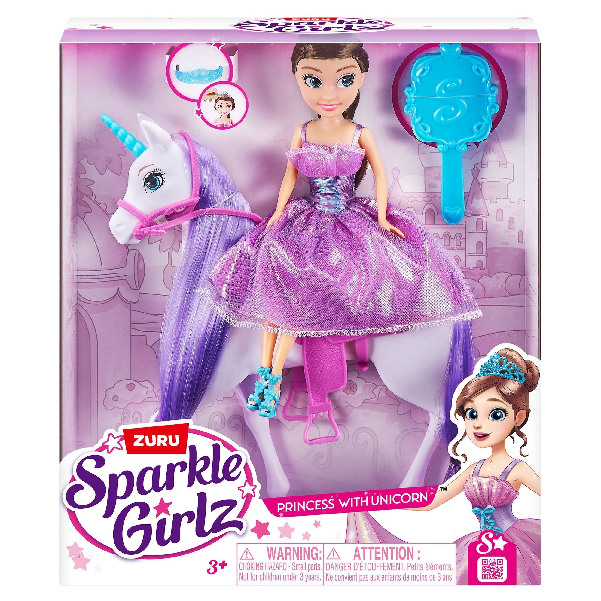 Sparkle Girlz Unicorn and Princess Doll Set - Mastermind Toys___248629