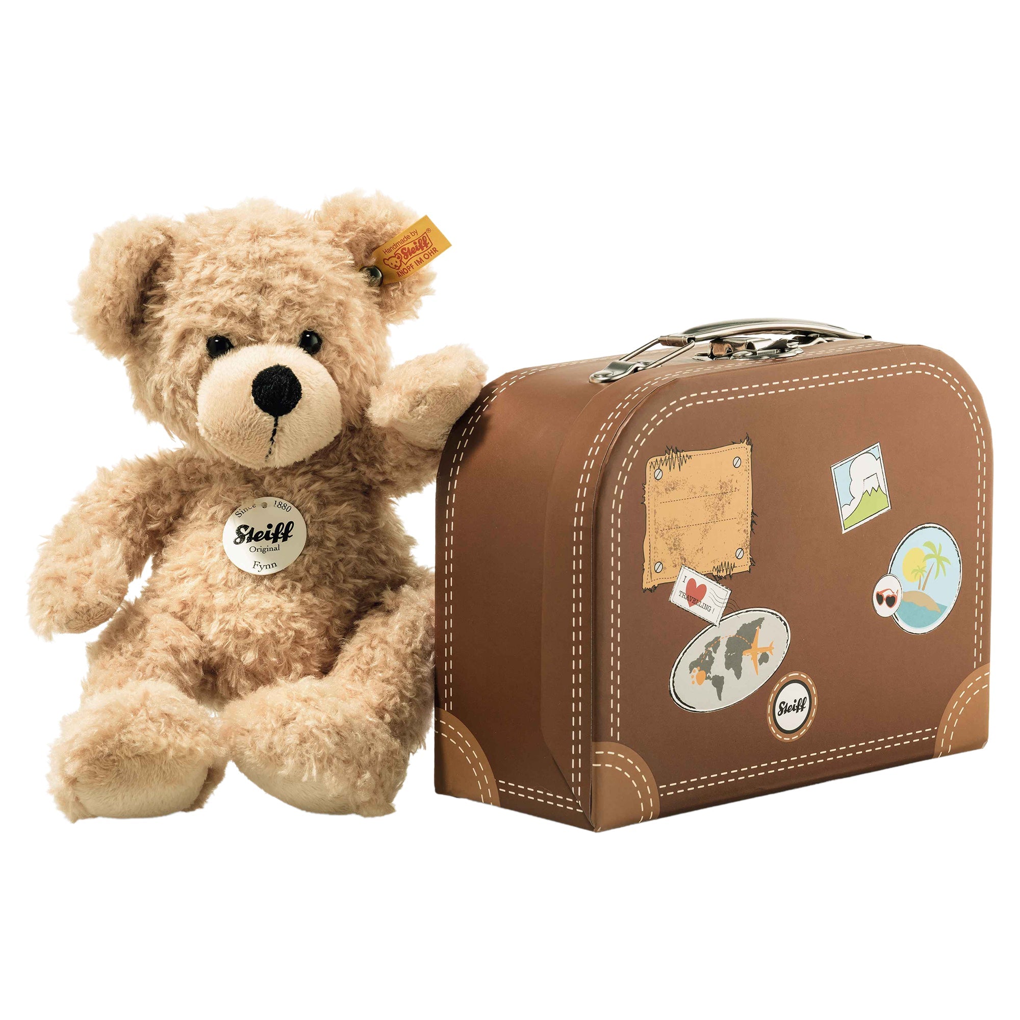 Steiff Fynn Teddy Bear 11" suitcase - Mastermind Toys___248902