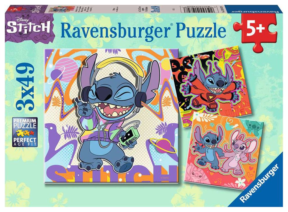 Stitch 3x49 pc Puzzle - Mastermind Toys___234495