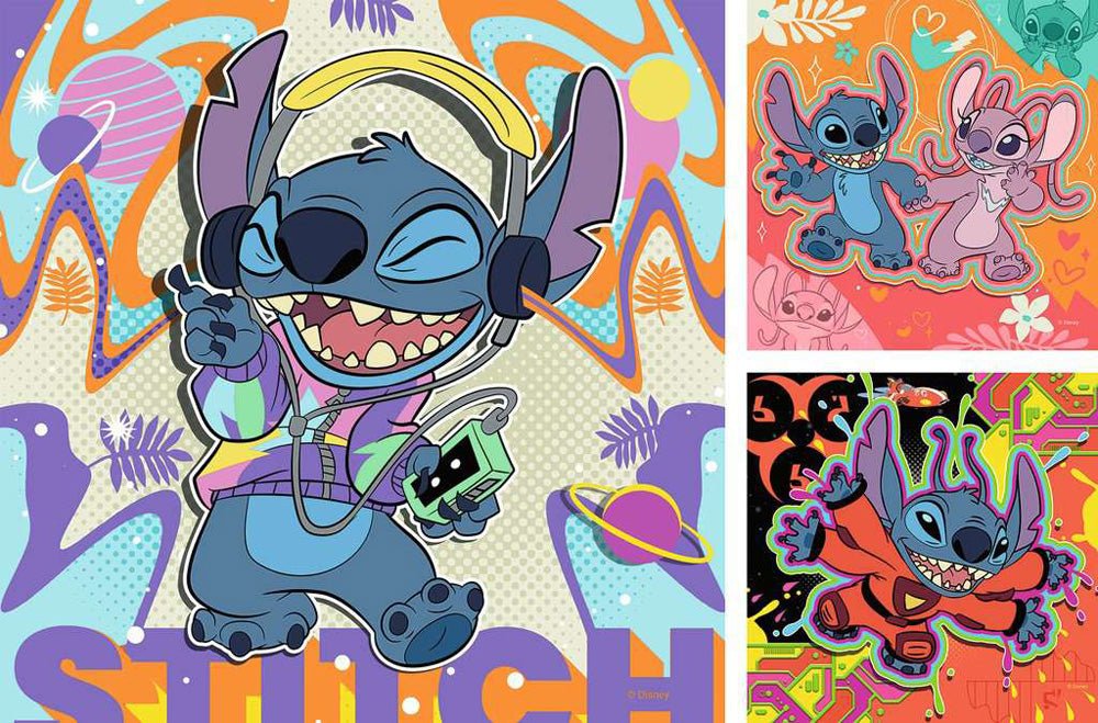 Stitch 3x49 pc Puzzle - Mastermind Toys___234495
