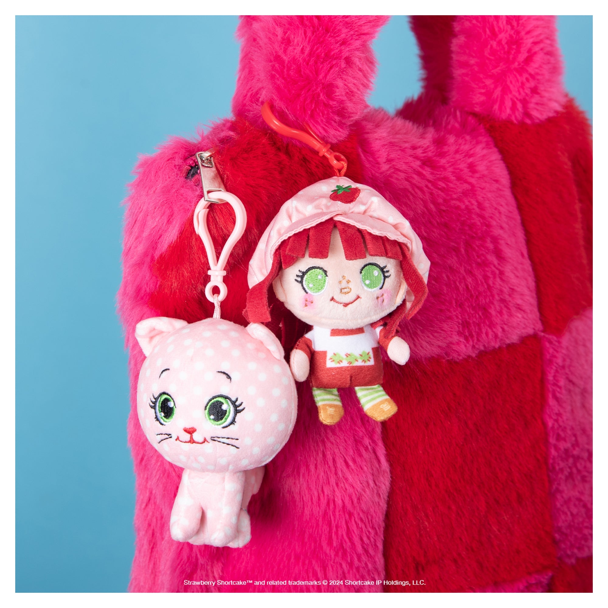 Strawberry Shortcake - Plush Backpack Clips - Strawberry Shortcake - Mastermind Toys___249026