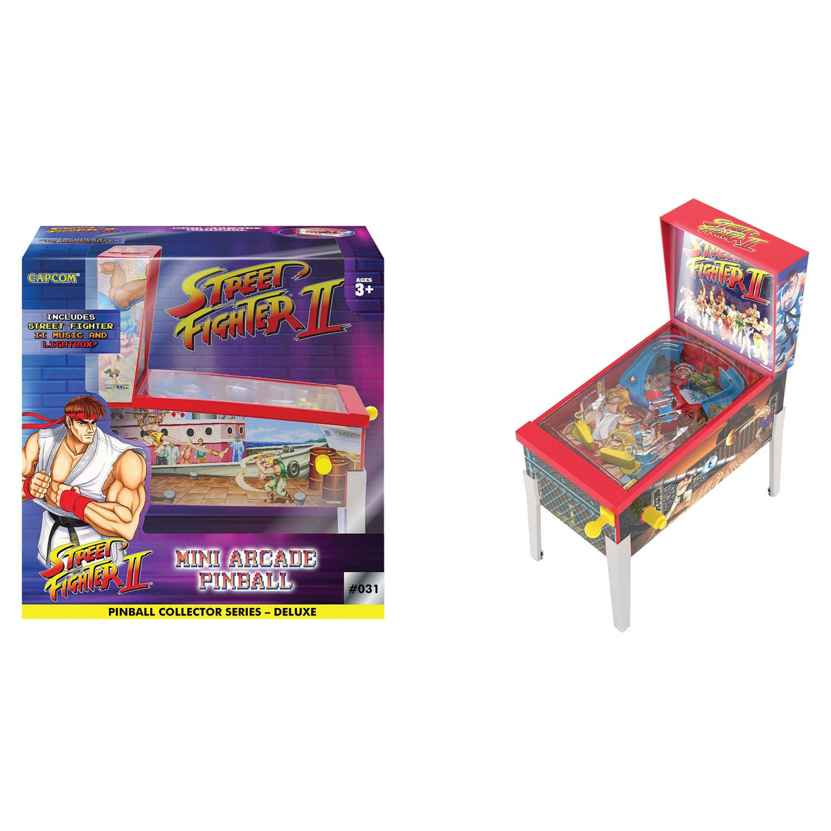 Pinball Arcade Set Street Fighter II Mini Arcade Pinball – Mastermind Toys