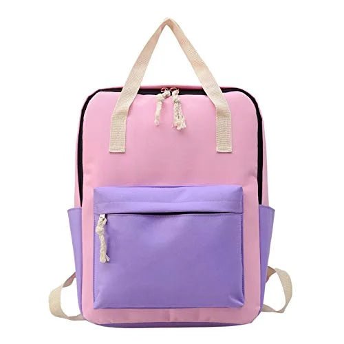 Stylish Design Light Weight Water Resistant Backpack - Pink and Violet - Mastermind Toys___255104
