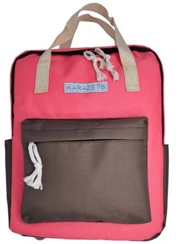 Stylish Design Light Weight Water Resistant Backpack - Red and Brown - Mastermind Toys___255105