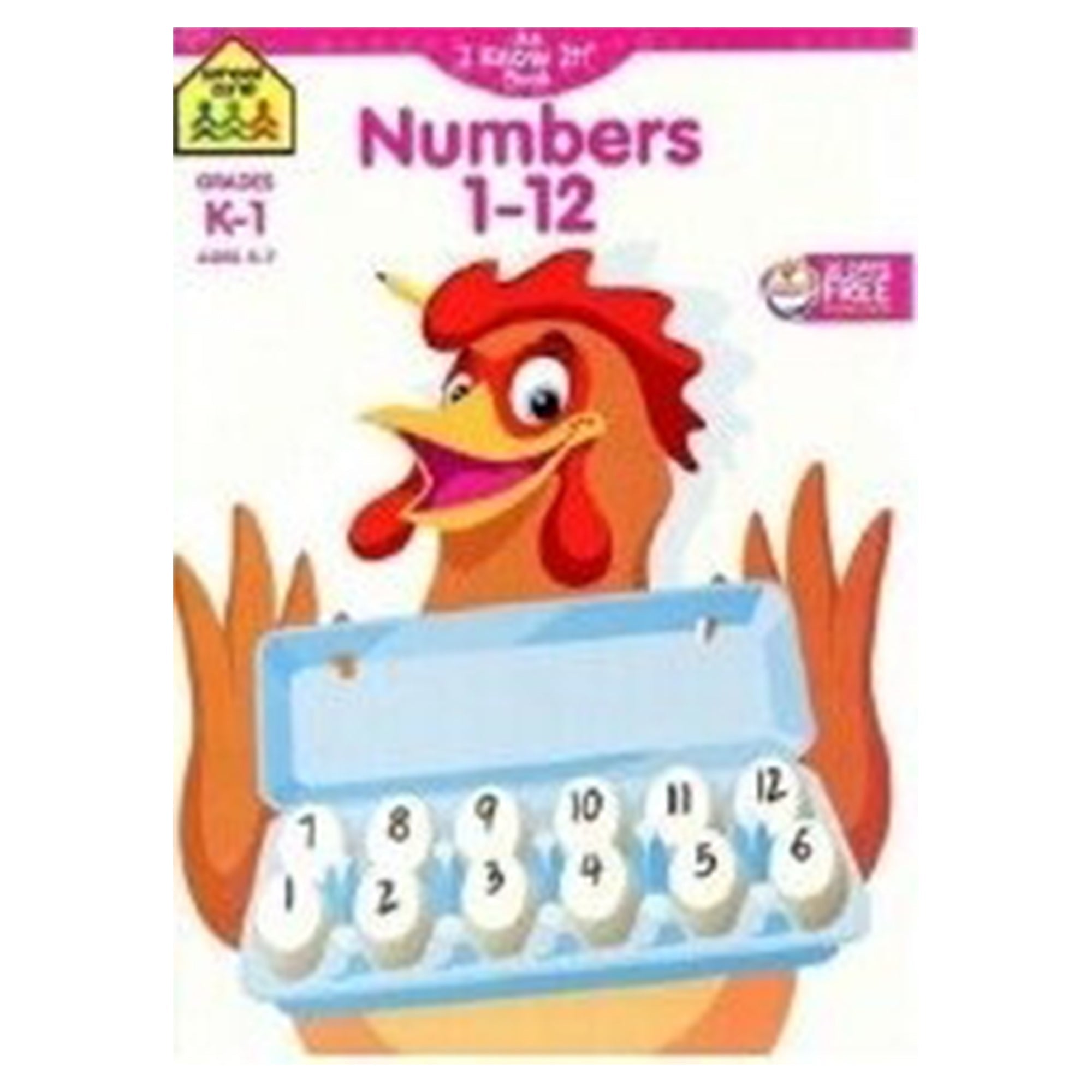 Mastermind Numbers School Zone Kindergarten Workbook - Numbers 1-12 – Mastermind Toys