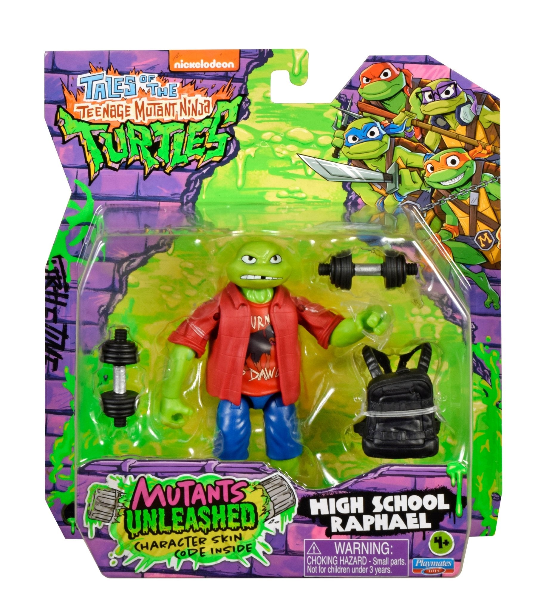 Tales Of The Teenage Mutant Ninja Turtle Outright Games Figure High School Raph - Mastermind Toys___246568