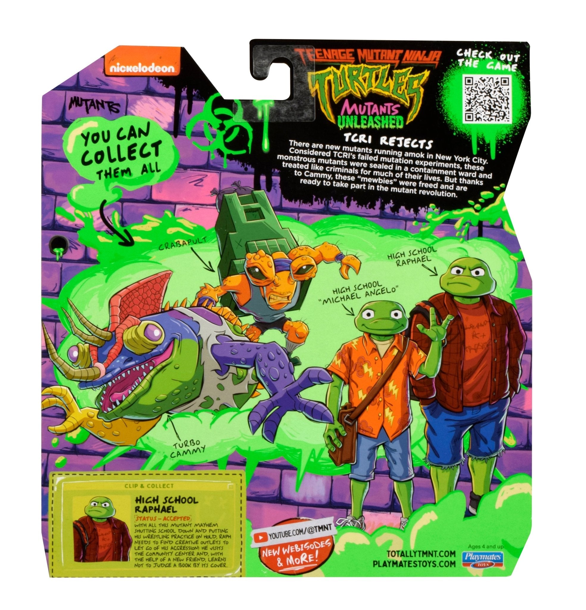 Tales Of The Teenage Mutant Ninja Turtle Outright Games Figure High School Raph - Mastermind Toys___246568