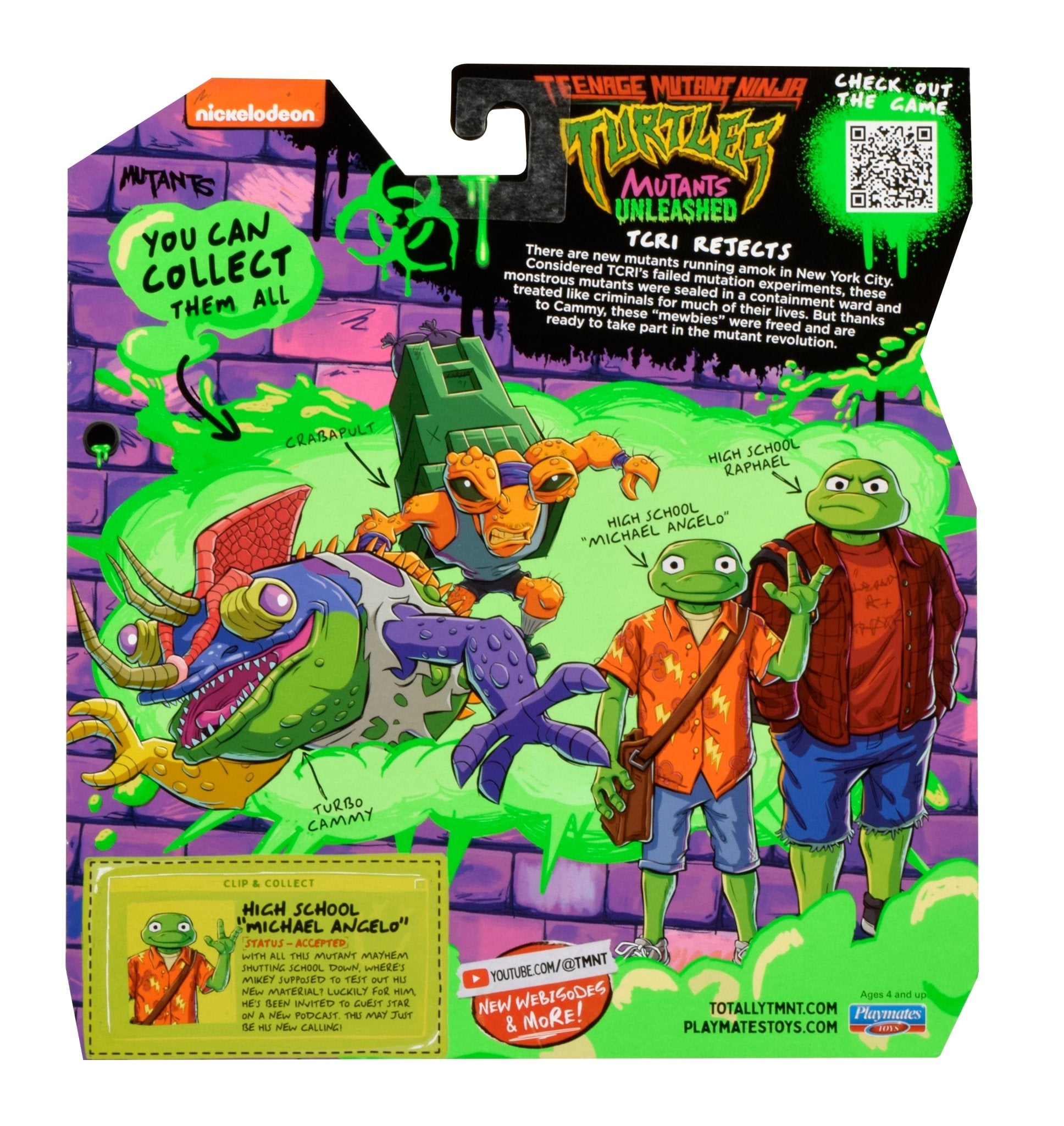 Tales Of The Teenage Mutant Ninja Turtles Outright Games Figure High School Mikey - Mastermind Toys___246566