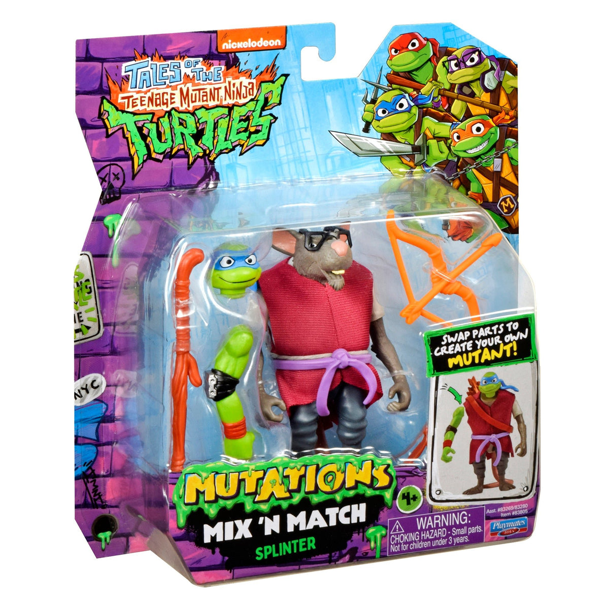 Splinter Mastermind Teenage Mutant Ninja Turtle TV Mix N Match Splinter – Mastermind Toys