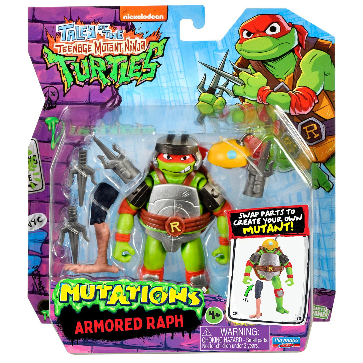 Trules Raph Teenage Mutant Ninja Turtles Mix & Match Armored Raph Figure (Eng ...