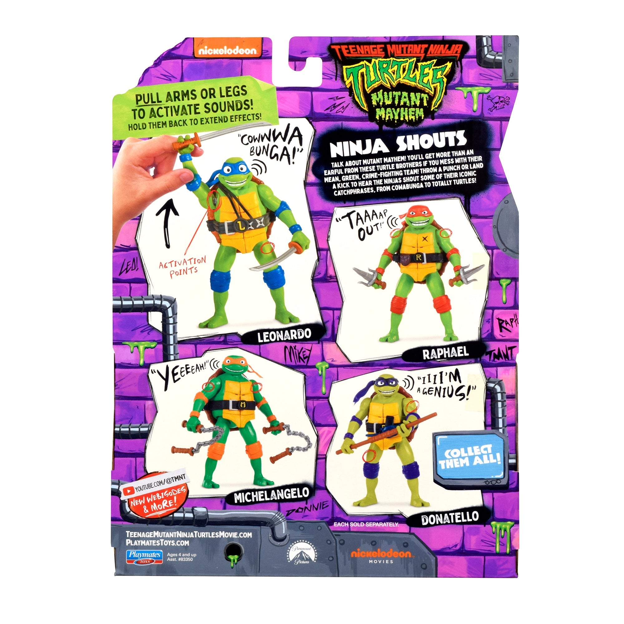 Teenage Mutant Ninja Turtles Movie Deluxe Fig - Ninja Shouts Donatello - Mastermind Toys___246475