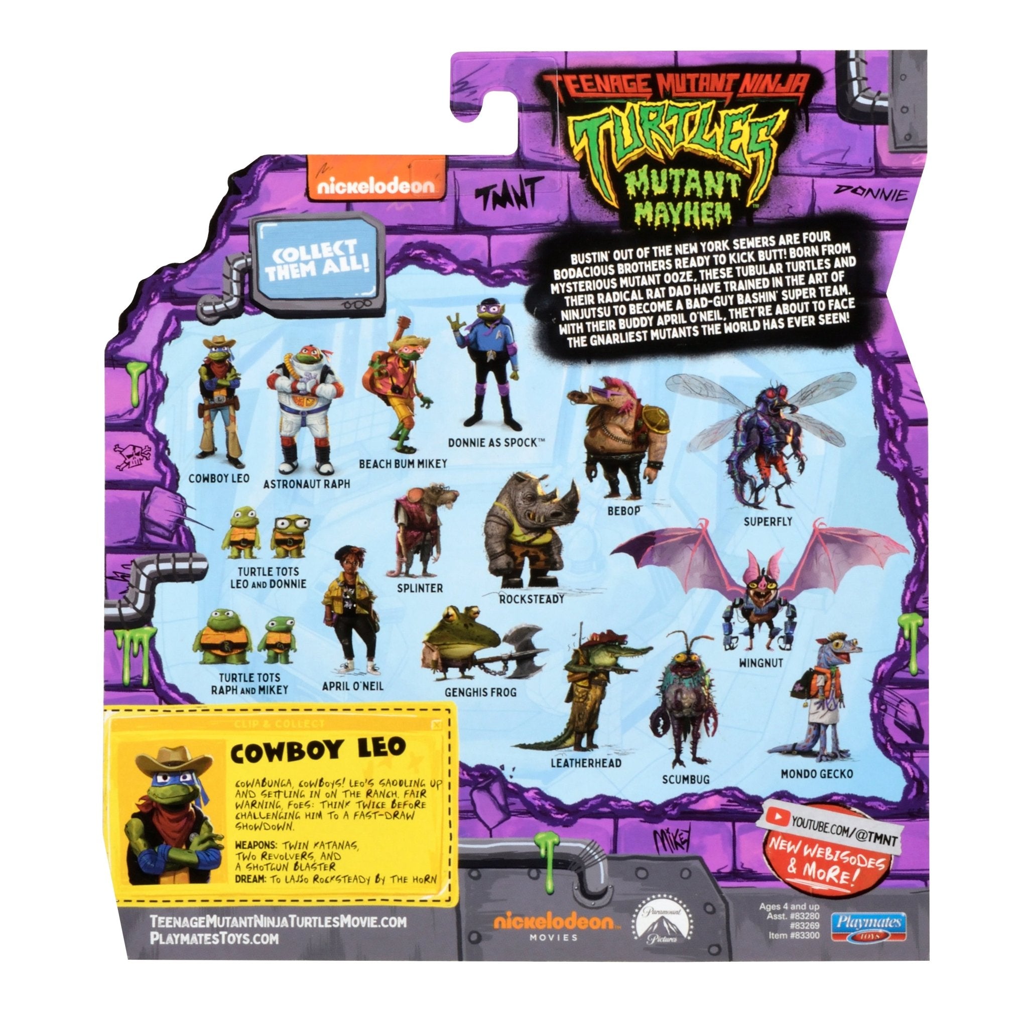 Teenage Mutant Ninja Turtles Movie Figures Turtle In Disguise - Cowboy Leo - Mastermind Toys___246463