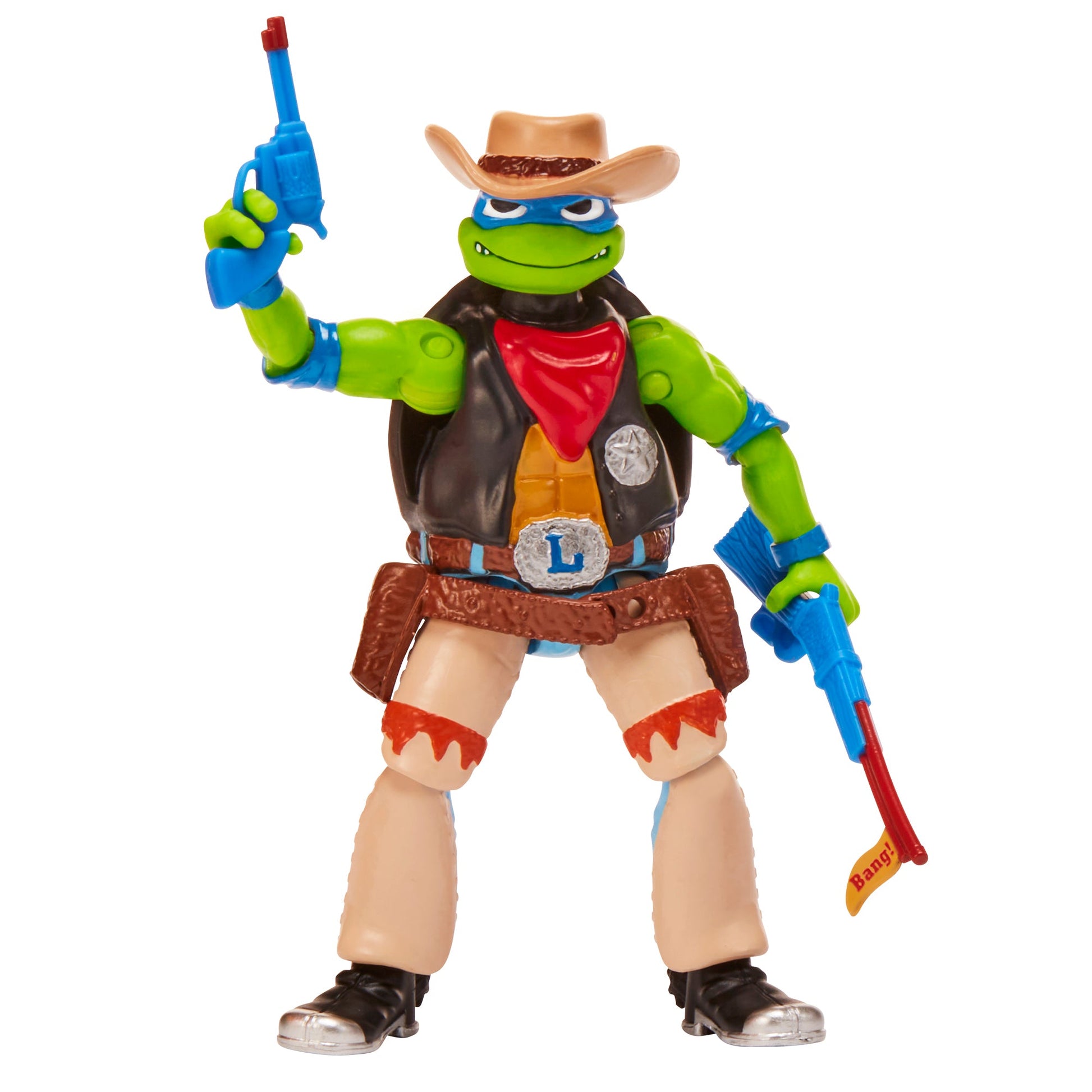 Teenage Mutant Ninja Turtles Movie Figures Turtle In Disguise - Cowboy Leo - Mastermind Toys___246463