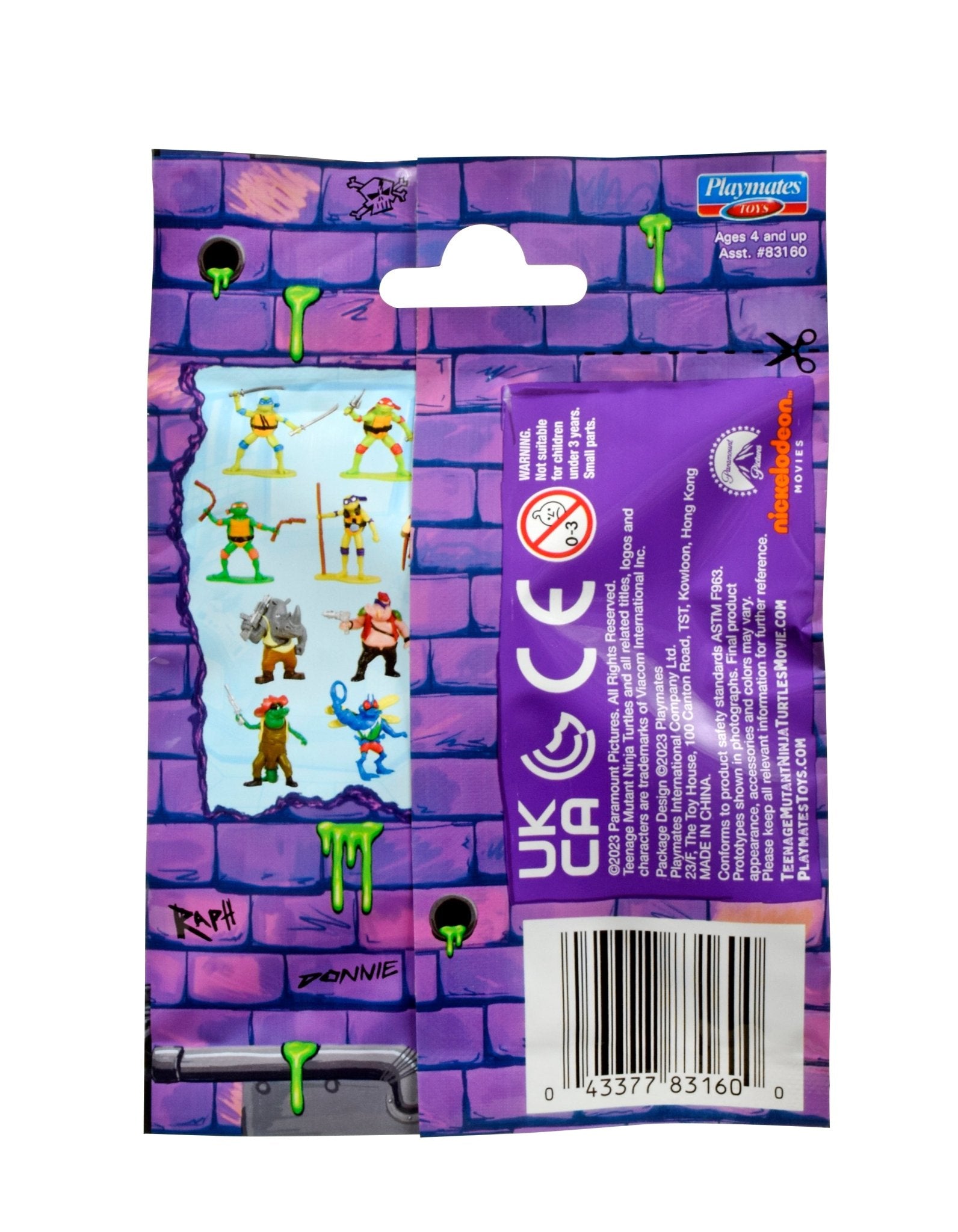 Teenage Mutant Ninja Turtles Movie Mini Figure Assorted In CDU (Blind Bag) - Mastermind Toys___246456